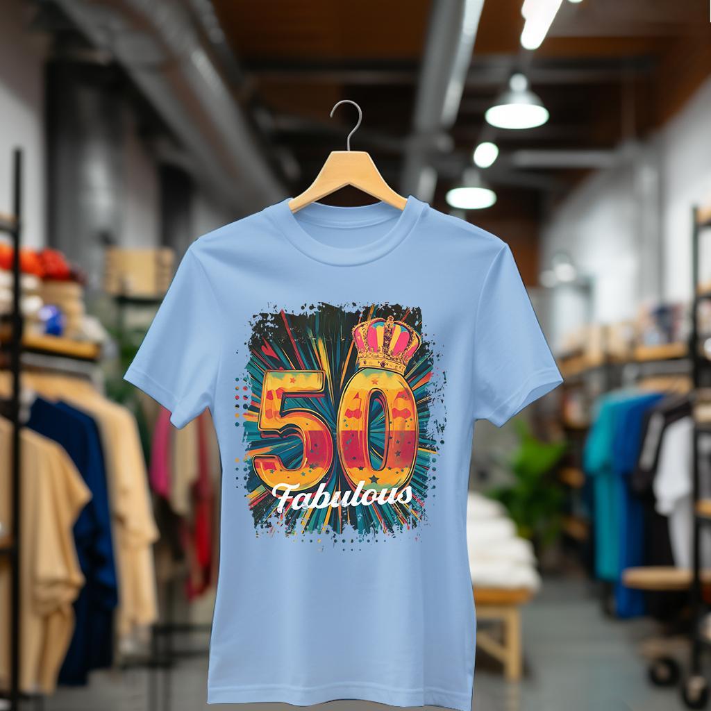 Camiseta Majica sa štampanim printom Cam 825, Ženska, Cijan