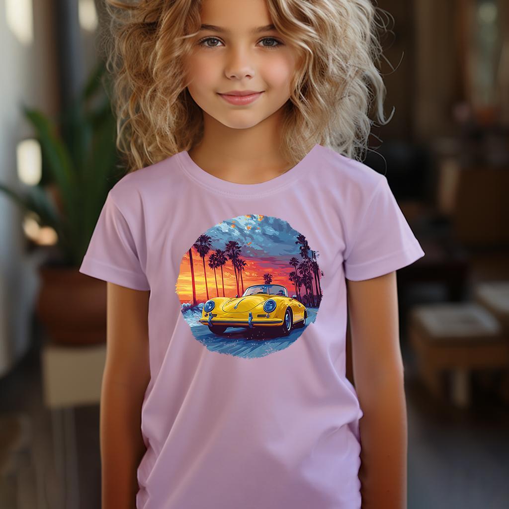 Camiseta Majica sa štampanim printom Cam 834, Dečija, Svetloroze