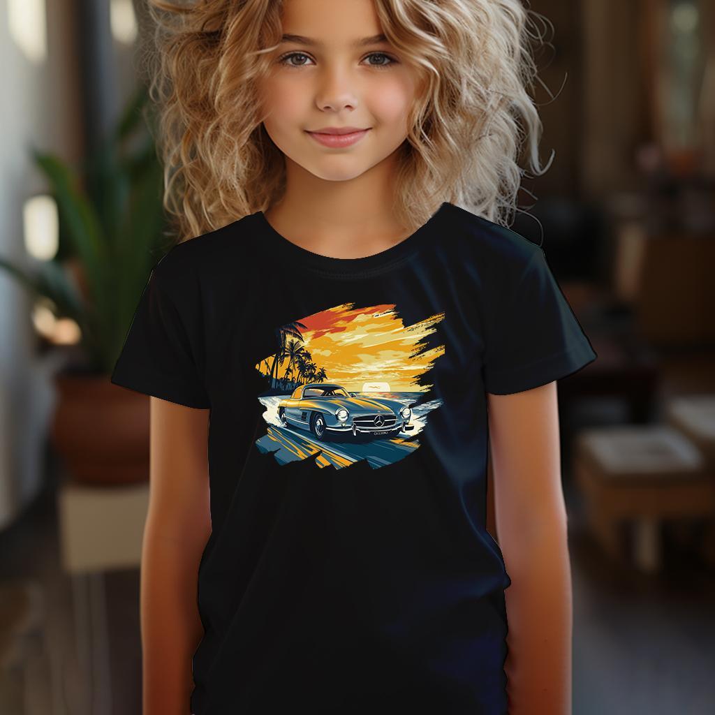 Camiseta Majica sa štampanim printom Cam 838, Dečija, Crna