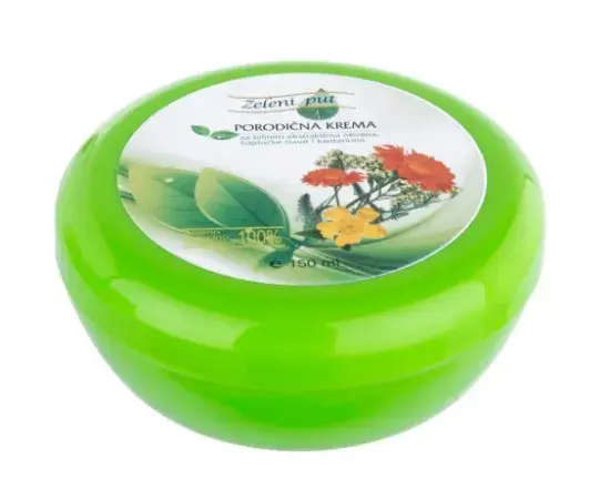 Zeleni put Porodična krema za lice na bazi nevena, 150ml
