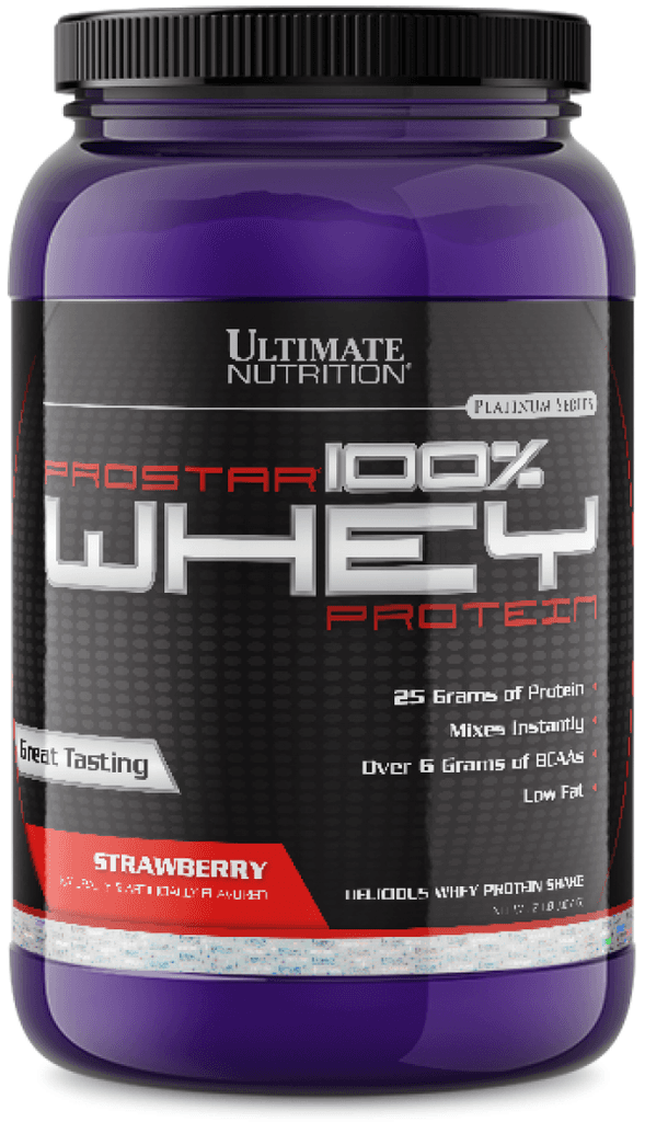 Ultimate Nutrition Protein 100% Whey Prostar, Jagoda, 907g