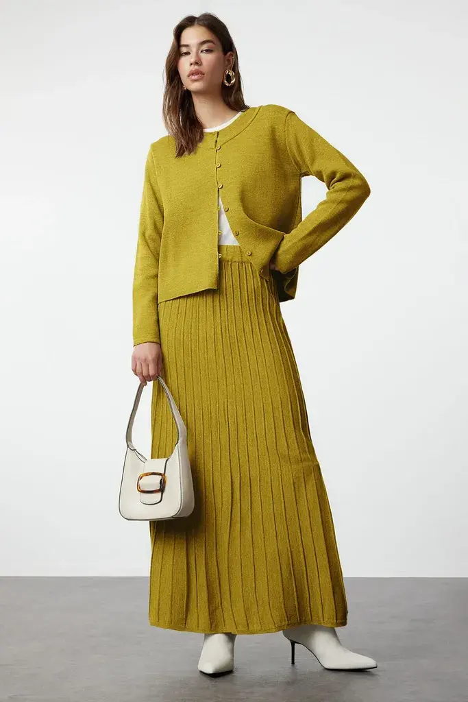 Trendyol Modest Ženski komplet Tctaw24Us00043, Oker