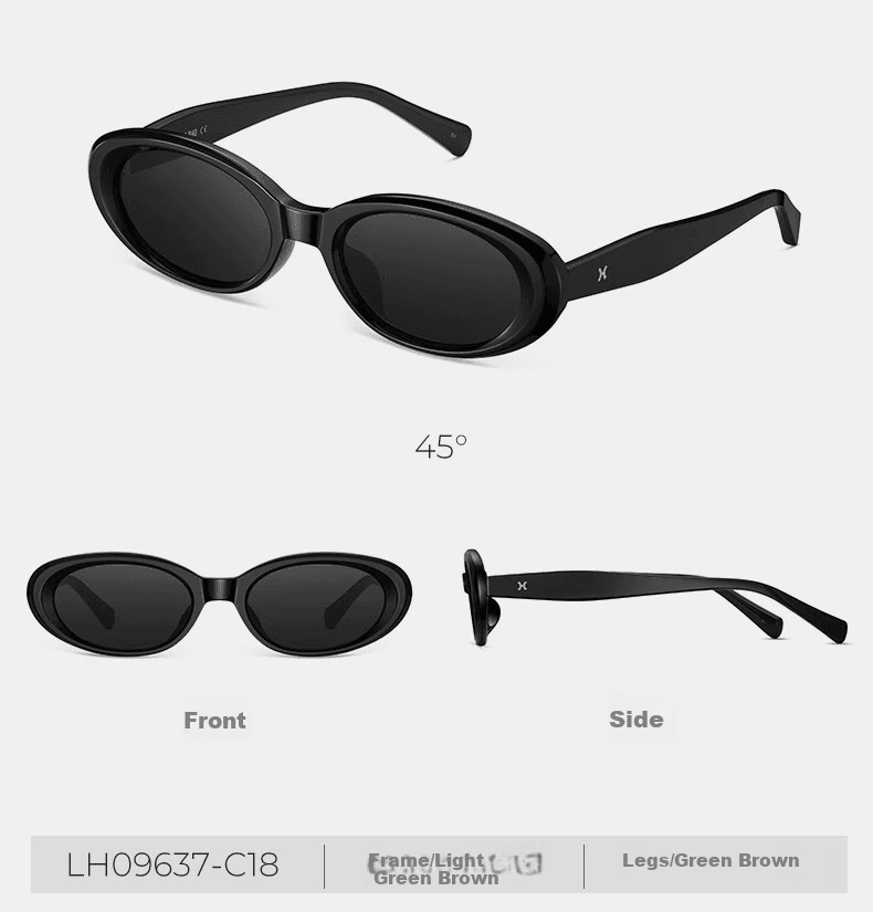 Loho Unisex naočare za sunce, Crne