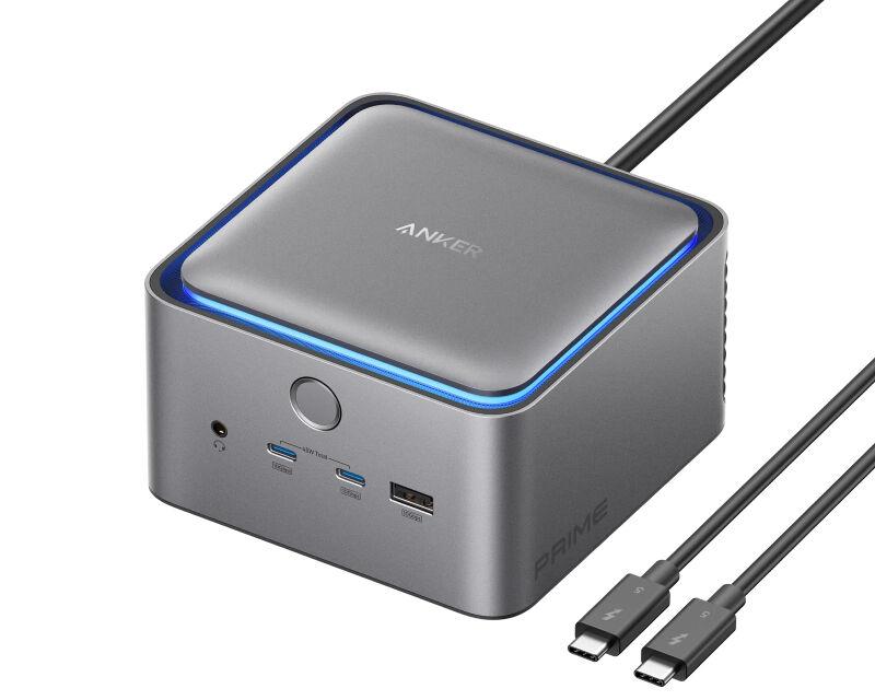 Anker Docking stanica Prime Thunderbolt 5, 14u1, 140 W, USB-C, Siva