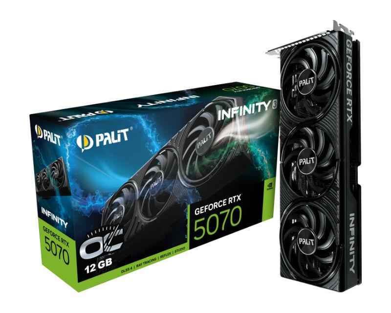 Palit Grafička karta GeForce RTX 5070 Infinity 3 OC, 12GB