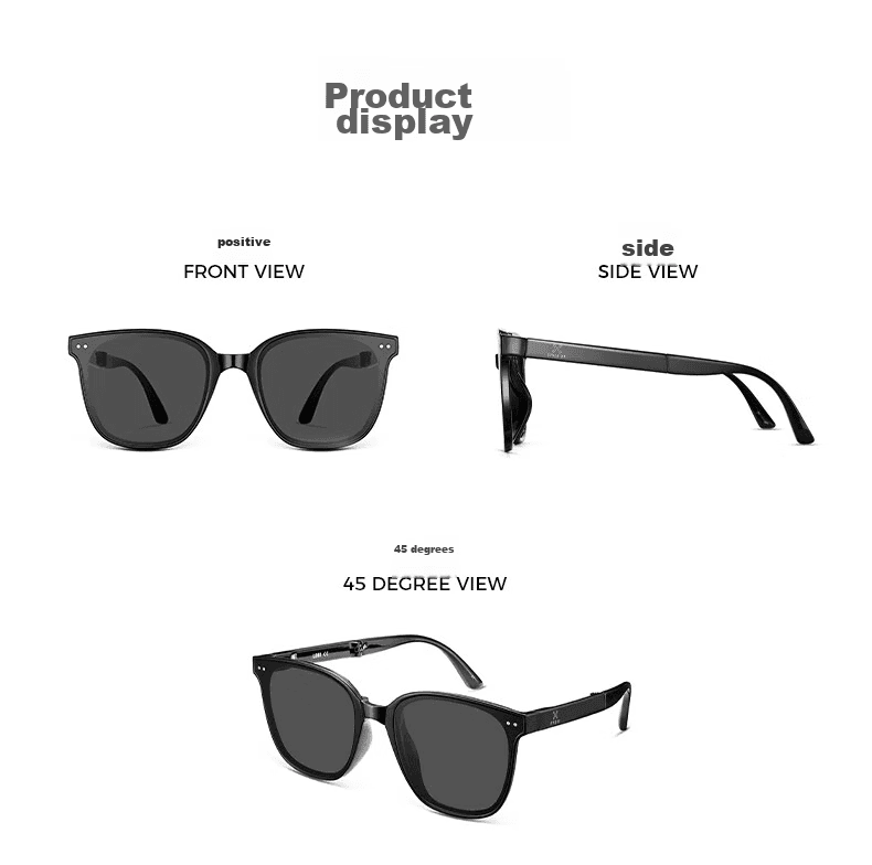 Loho Unisex naočare za sunce, Crne