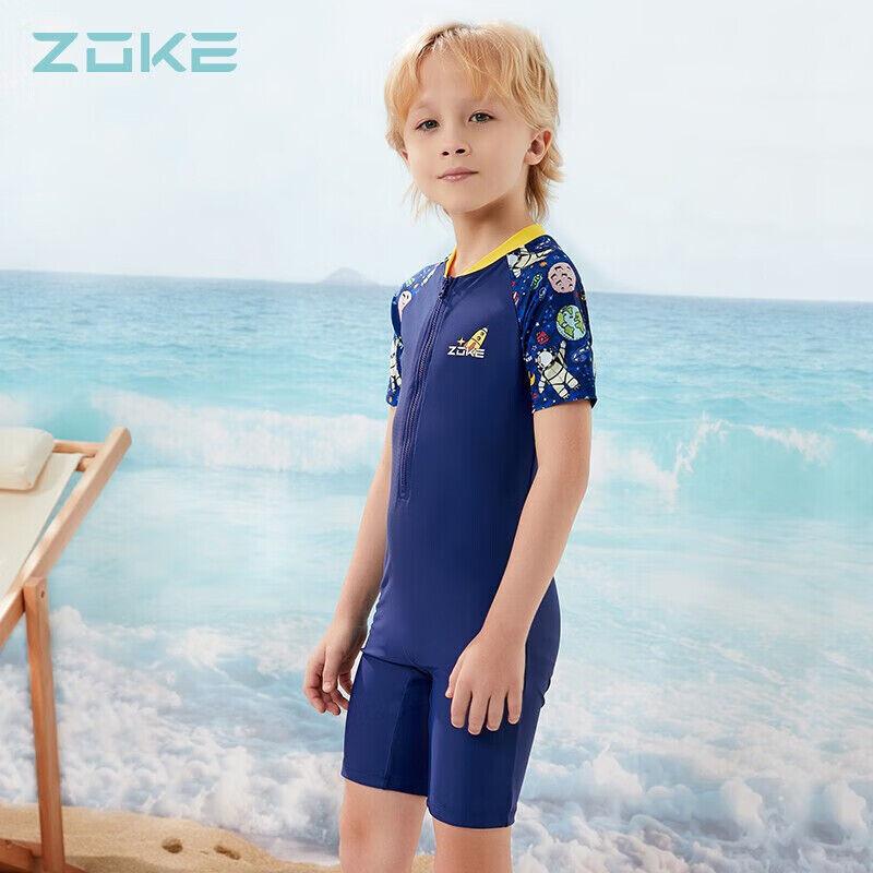 Zoke Jednodelni kupaći kostim za dečake, Teget