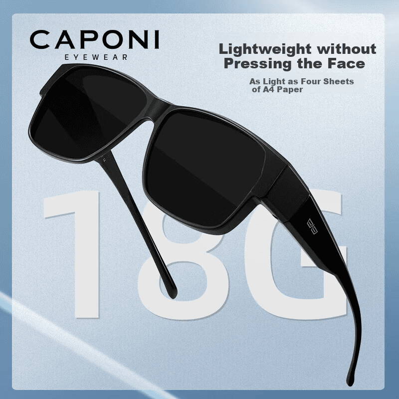 Caponi Unisex naočare za sunce, Crne
