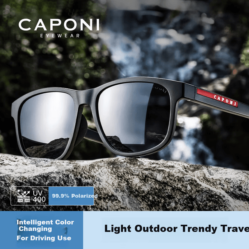 Caponi Unisex naočare za sunce, Crne