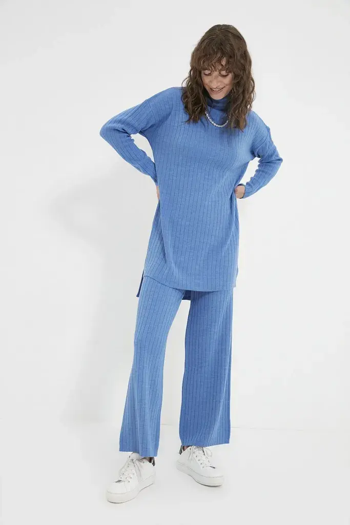 Trendyol Modest Ženski komplet Tctaw22Us0101, Plavi