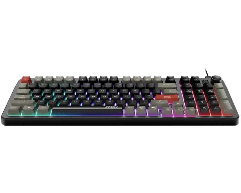MSI Žična tastatura FORGE GK110 RGB, US, Crna