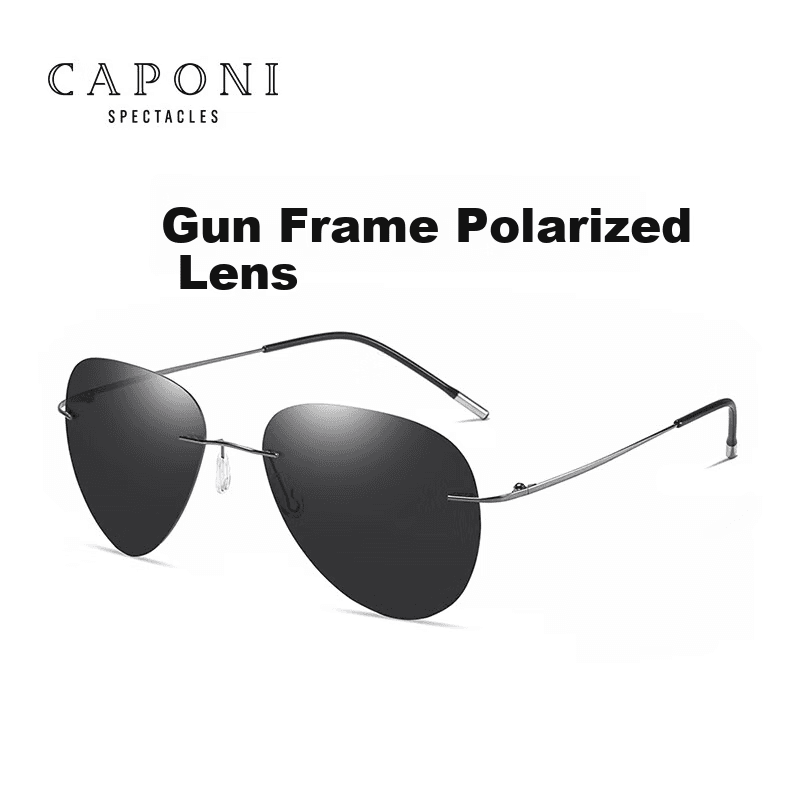 Caponi Unisex naočare za sunce, Crne