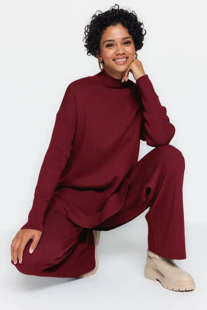 Trendyol Modest Ženski komplet Tctaw24Us00028, Bordo