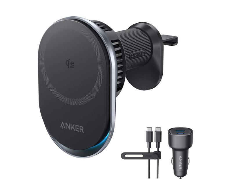Anker Auto punjač Prime, 25 W, MagGo, Sa USB-C M/M kablom, Crni