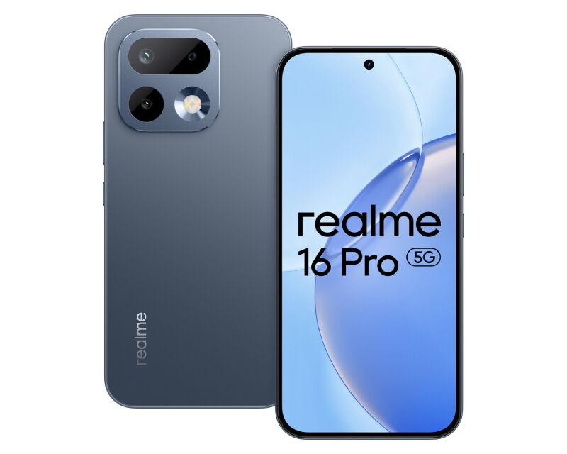 Realme Mobilni telefon 16 Pro 5G, 8GB/256GB, Pebble Grey, (RMX5120)