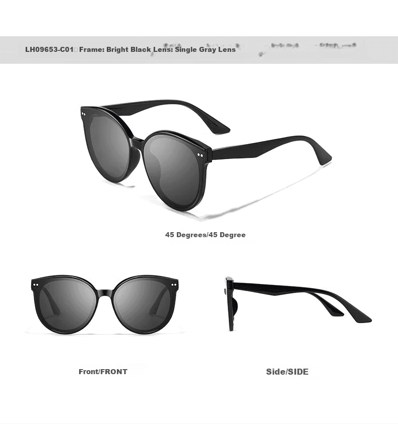 Loho Unisex naočare za sunce, Crne