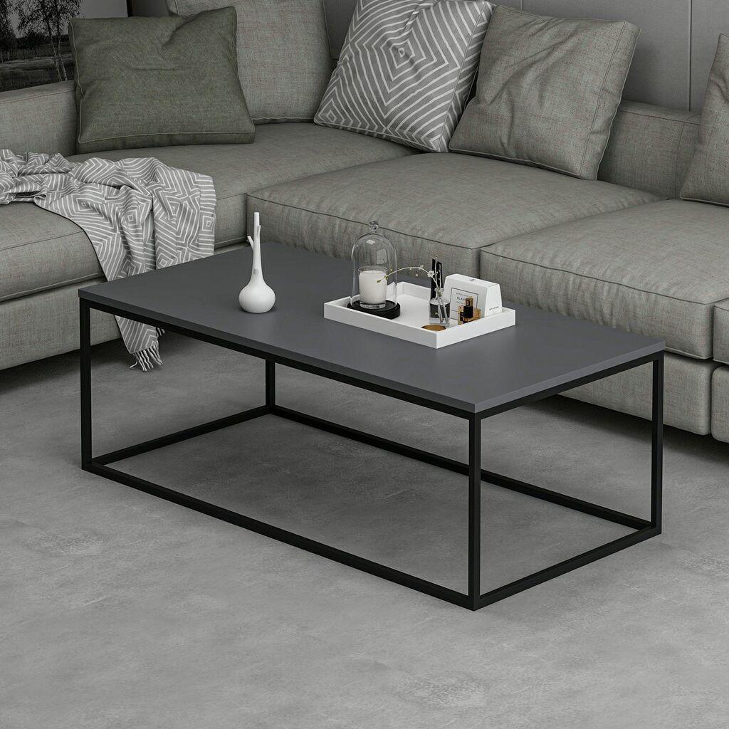 Hanah Home Klub sto Tiger, 120x42x60 cm, Antracit