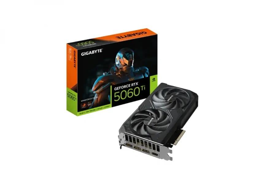 Gigabyte Grafička kartica GeForce RTX 5060 TI, Windforce OC, GV-N506TWF2OC-8GD, 8GB, GDDR7