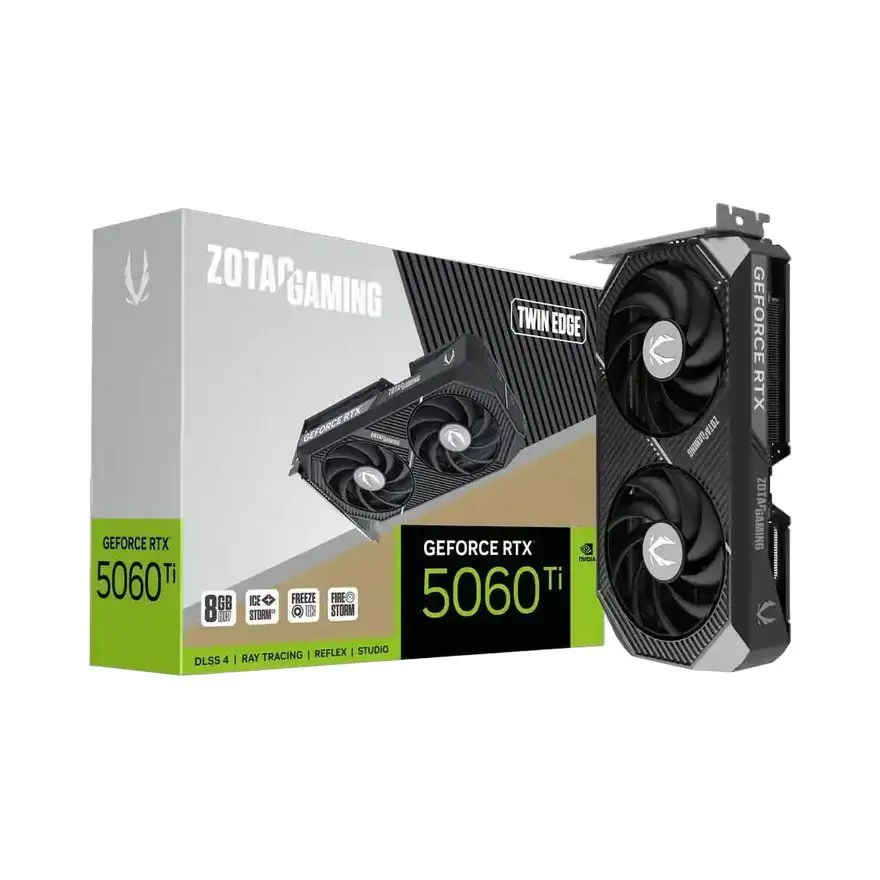 Zotac Grafička kartica GAMING GeForce RTX, 5060 Ti Twin Edge, 8GB, DDR7, 128 bit, 3xDP/HDMI