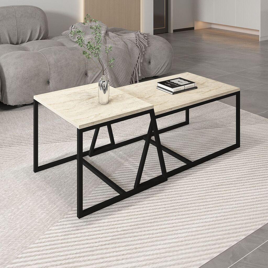Hanah Home Set klub stolova Minimal2 dela, Bež