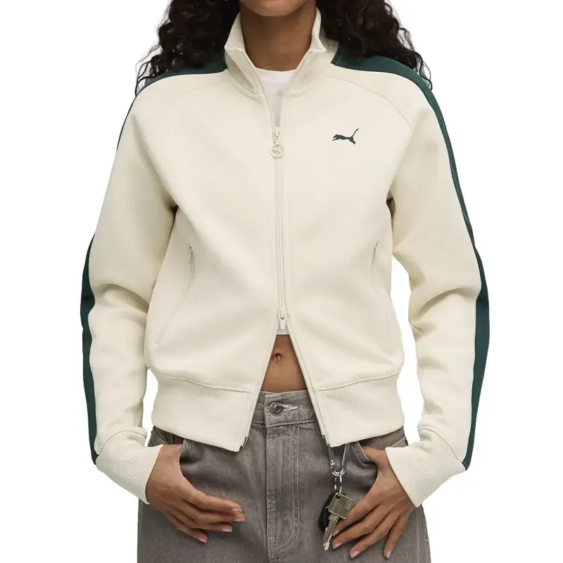 Puma Ženski duks sa rajsferušlusom Always On Short Track, Bež