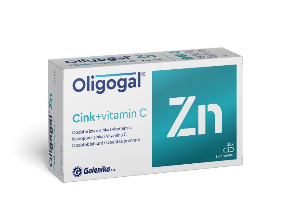 GALENIKA Oligogal ZN sa vit C, 30 kapsula