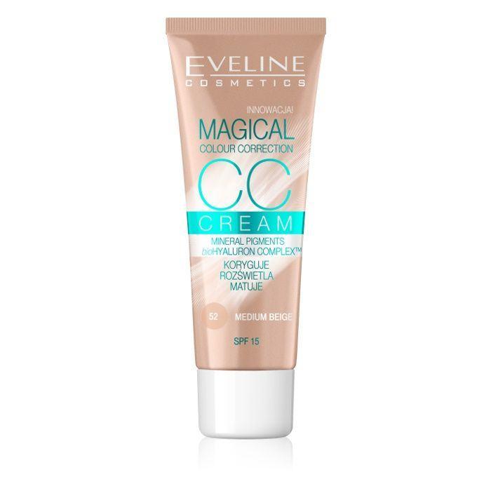 Eveline Cosmetics Cc krema spf15+ br 52, 30ml, Medium beige