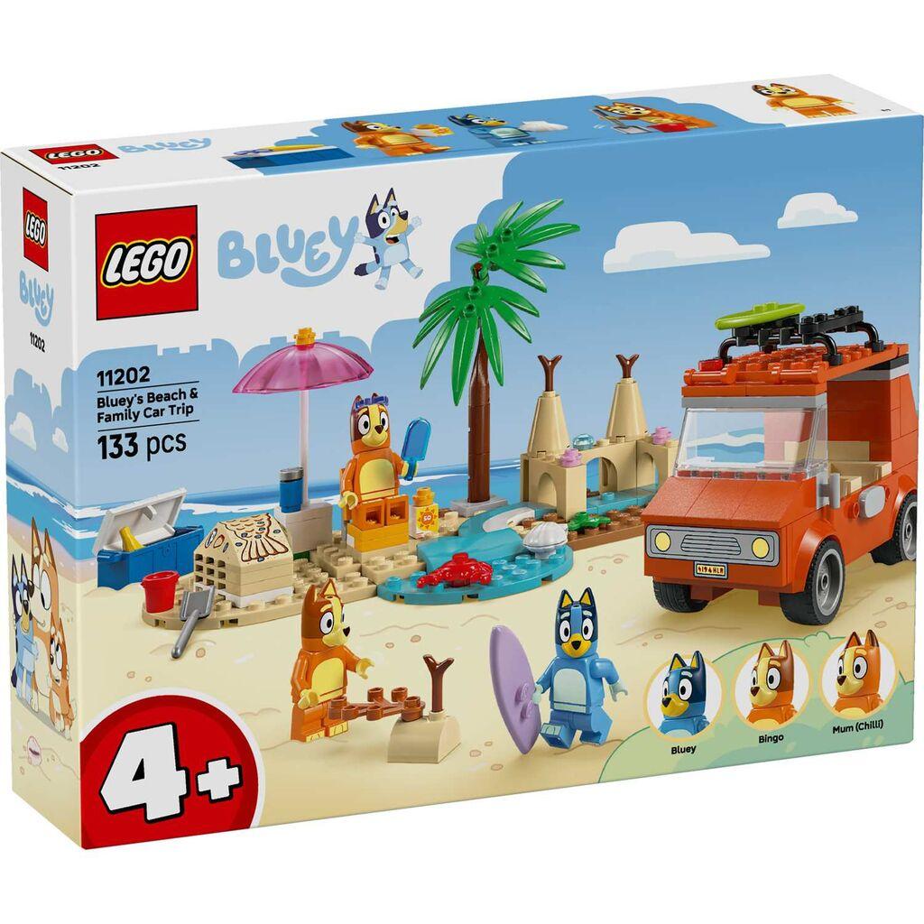 LEGO Bluey Bluina plaža i porodični izlet automobilom 11202