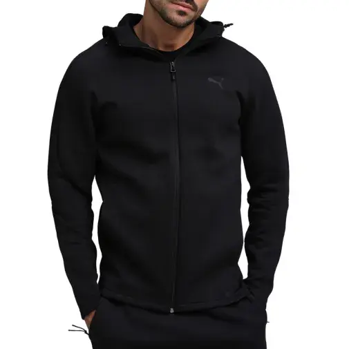 Puma Muški duks Evostripe core fz hoodie, Crni