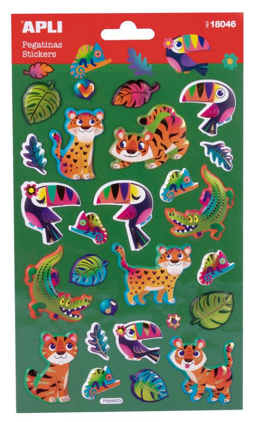 Apli Nalepnice Džungla, Šarene