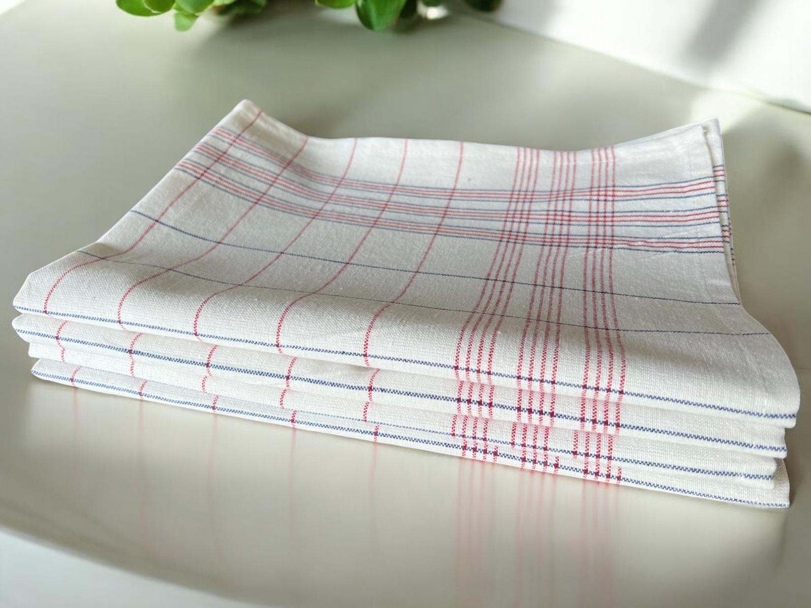 Kuhinjska krpa 45x65cm D6, Crveno-bela