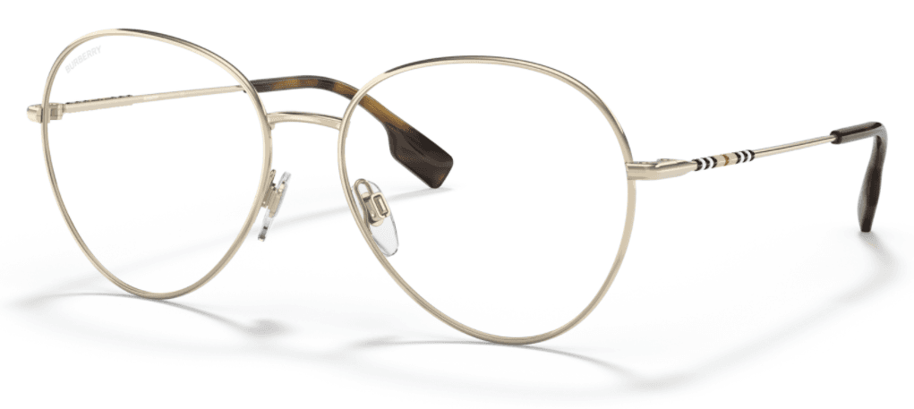BURBERRY Okvir za naočare 0BE1366 1340 56, Ženski, Zlatne boje
