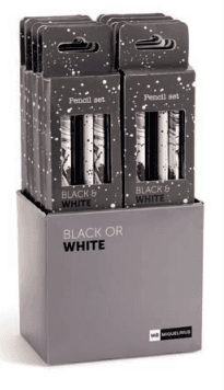 MIQUELRIUS Grafitne olovke set, Crne i bele