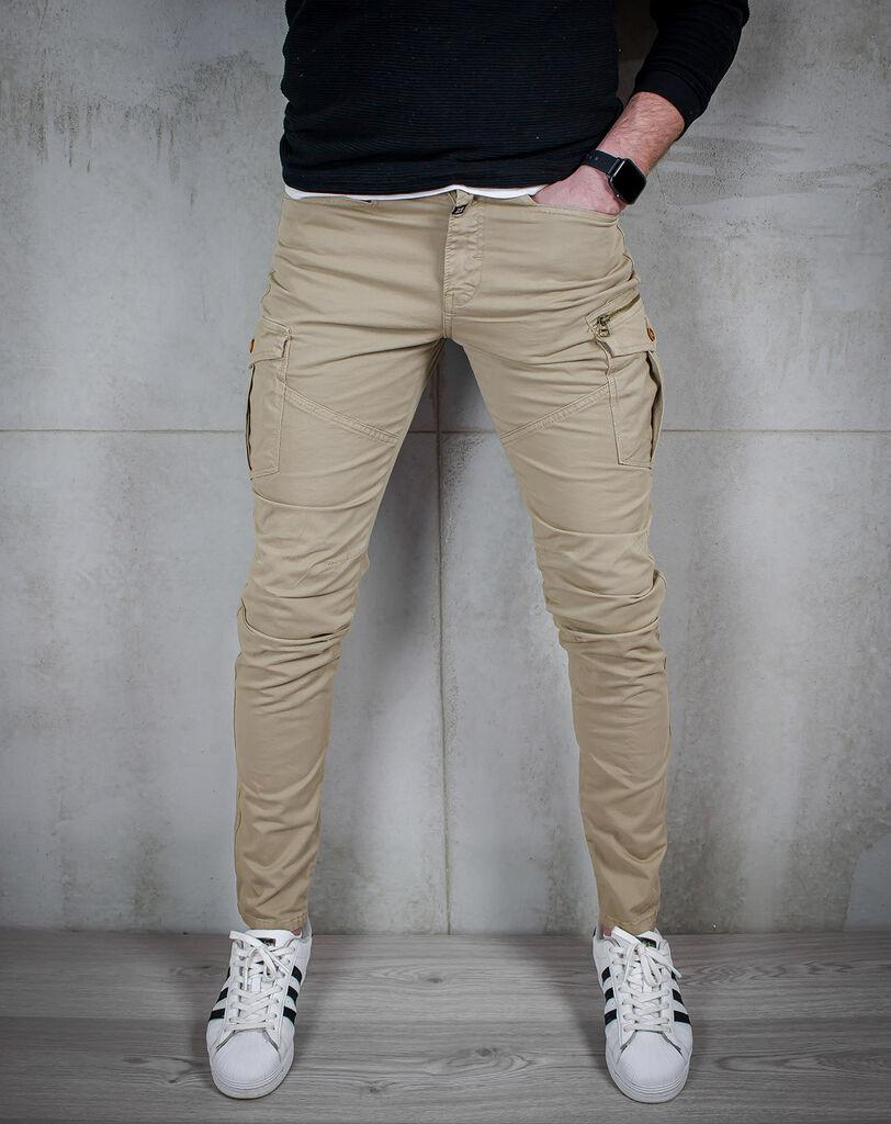 Denistar Muške pantalone 100-2548-3, Kargo, Smeđe