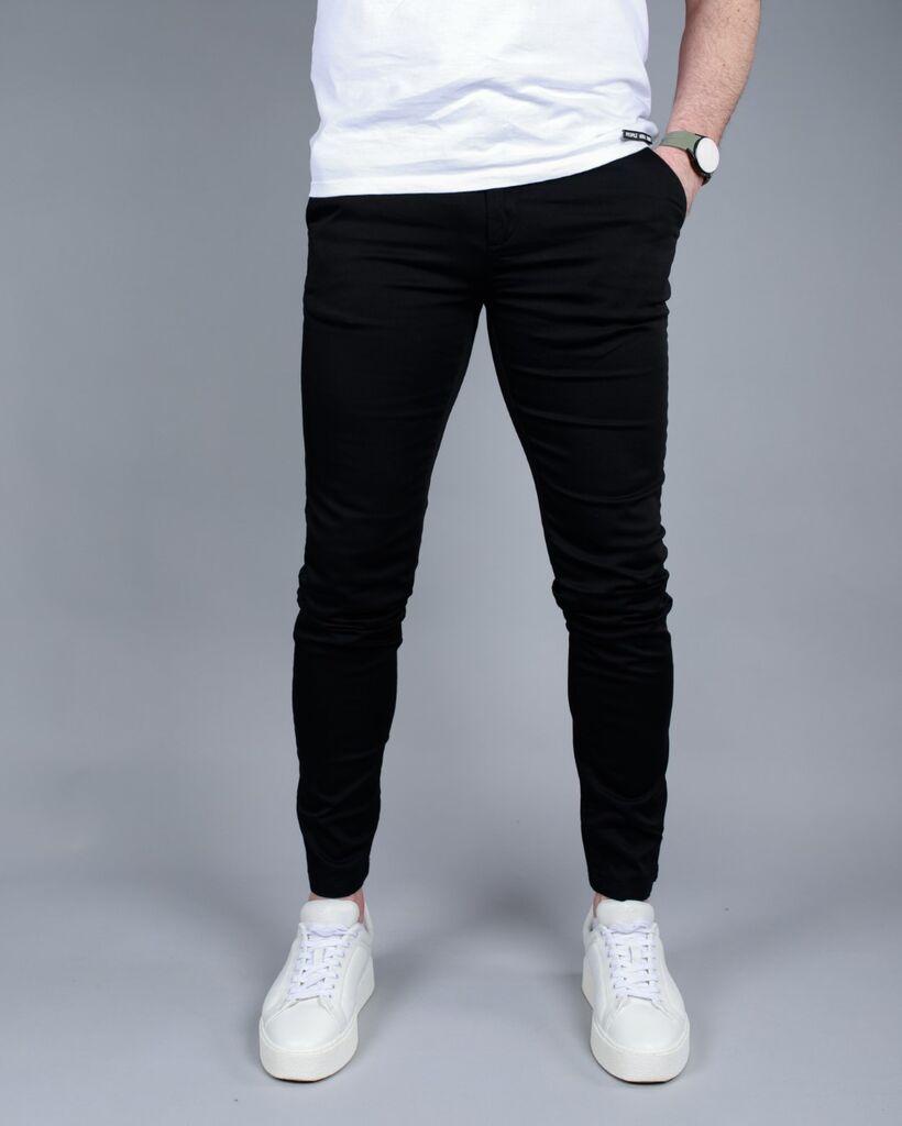 Denistar Muške pantalone 100/2895, Slim fit, Crne