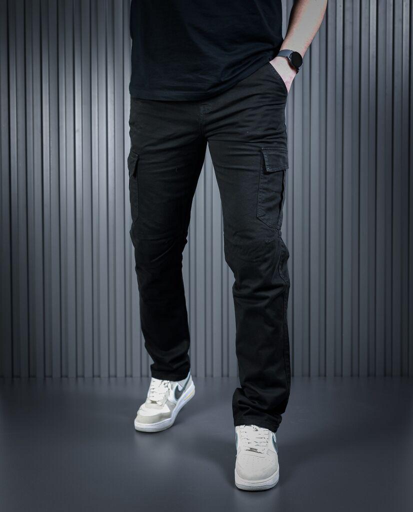 Denistar Muške pantalone 100/2795, Kargo, Crne