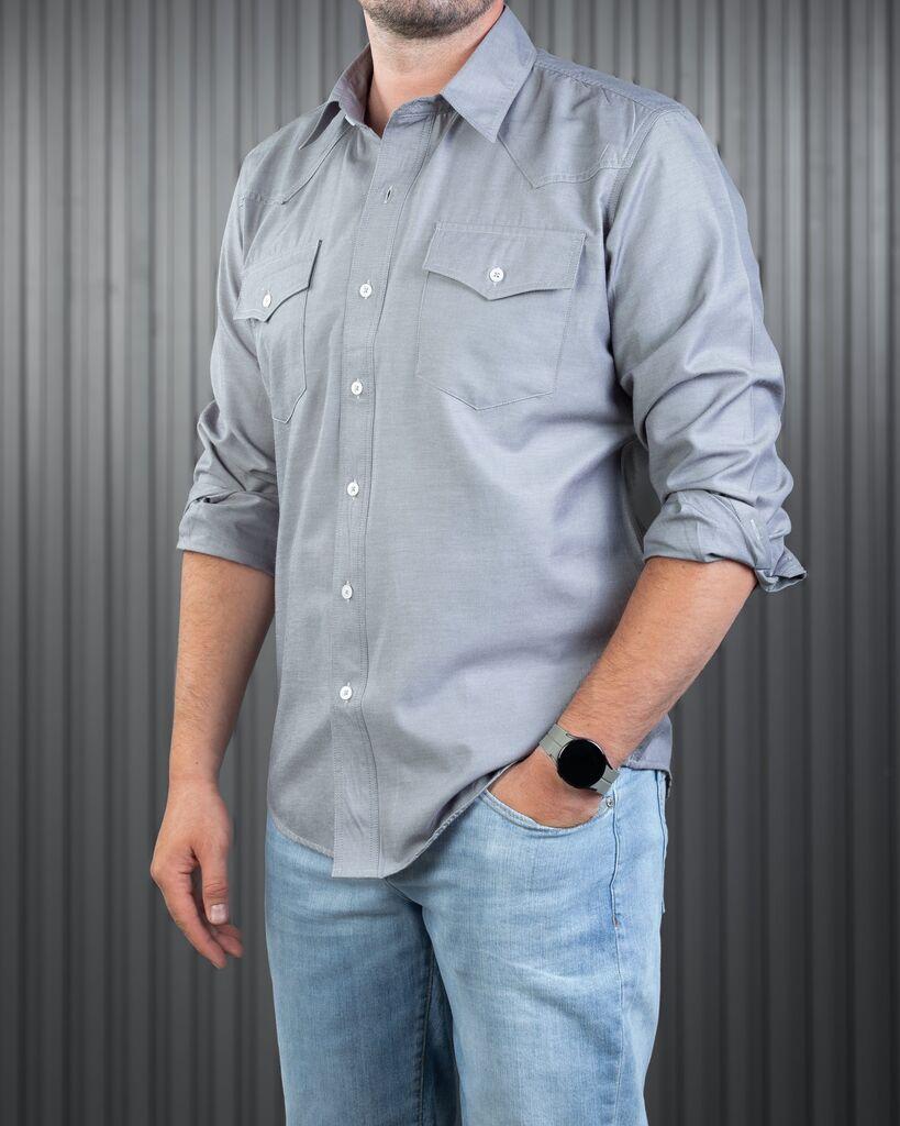 Denistar Muška košulja 300-868, Regular, Siva
