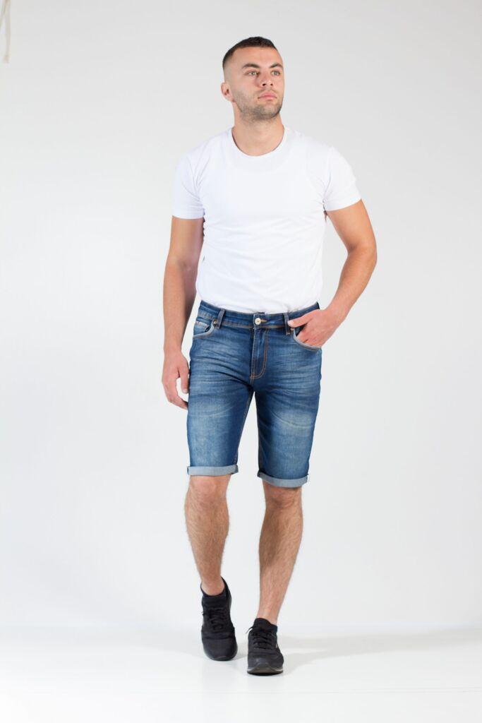 Denistar Muški šorts 100-2332, Regular, Teksas