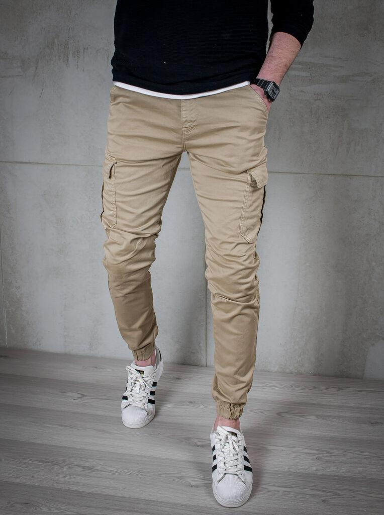 Denistar Muške pantalone 100-2225-4, Kargo, Smeđe