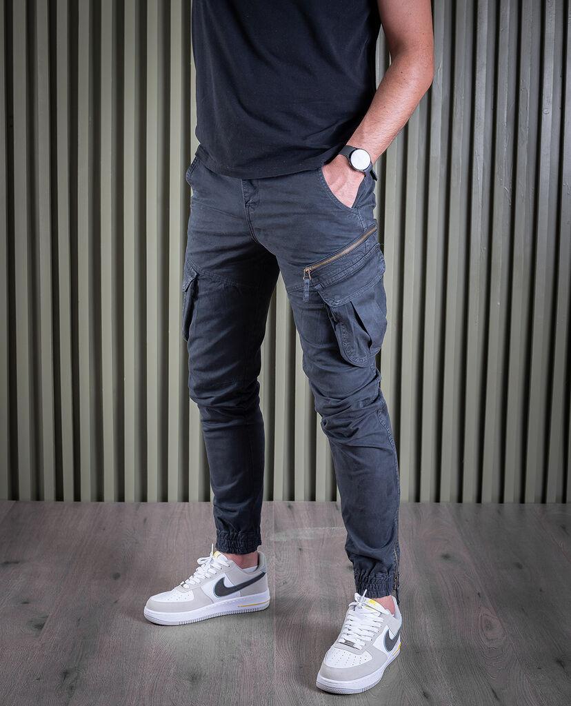 Denistar Muške pantalone 100-2708, Kargo, Tamno sive