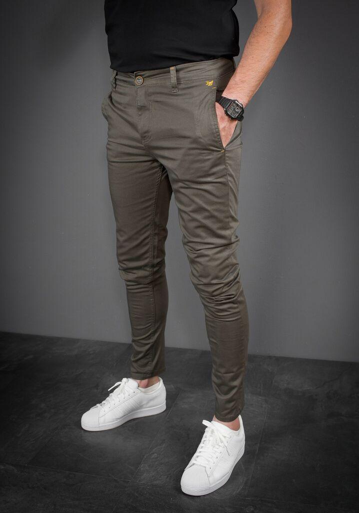 Denistar Muške pantalone 100/2635, Regular, Maslinaste