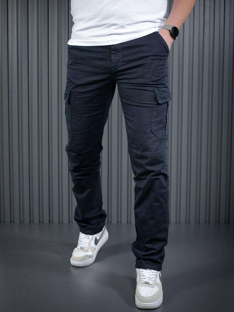 Denistar Muške pantalone 100/2795, Kargo, Teget