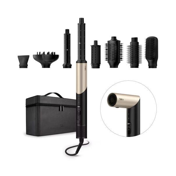 Silk'n 8u1 Fen i stajler za kosu Silkyair Flex E1 SIF8PE1001, 1300W, Zlatno-crni