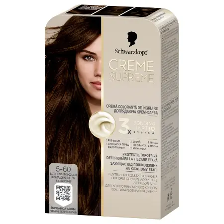 Schwarzkopf Farba za kosu Creme supreme,  5-60 light chocolate brown