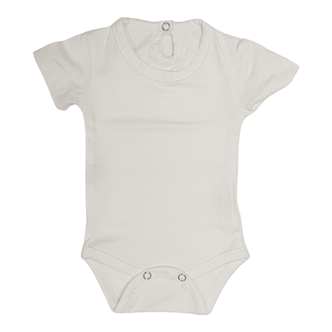 LUPO BAMBINO Bodi za bebe kratkih rukava, Beli