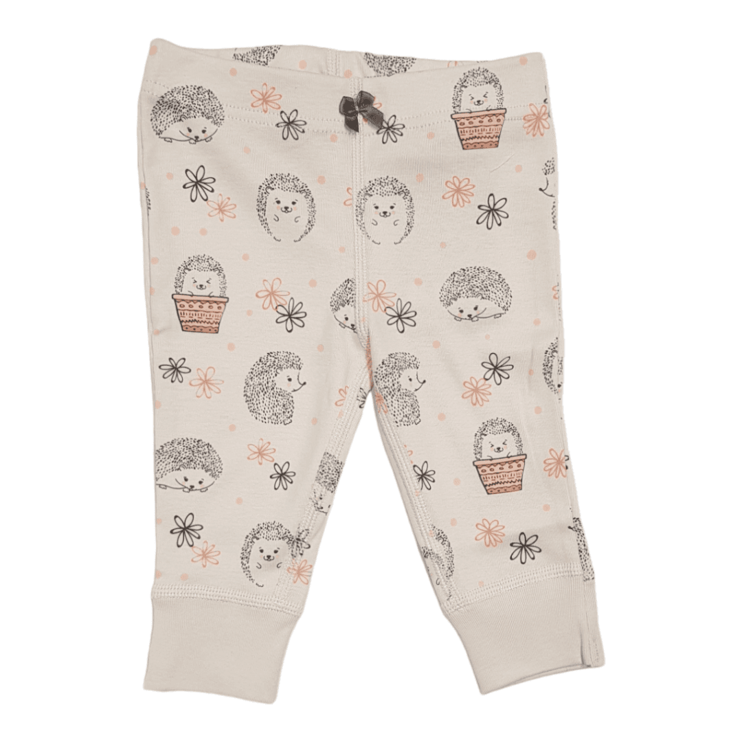 KIKO CLUB Helanke za bebe Ježići, Krem