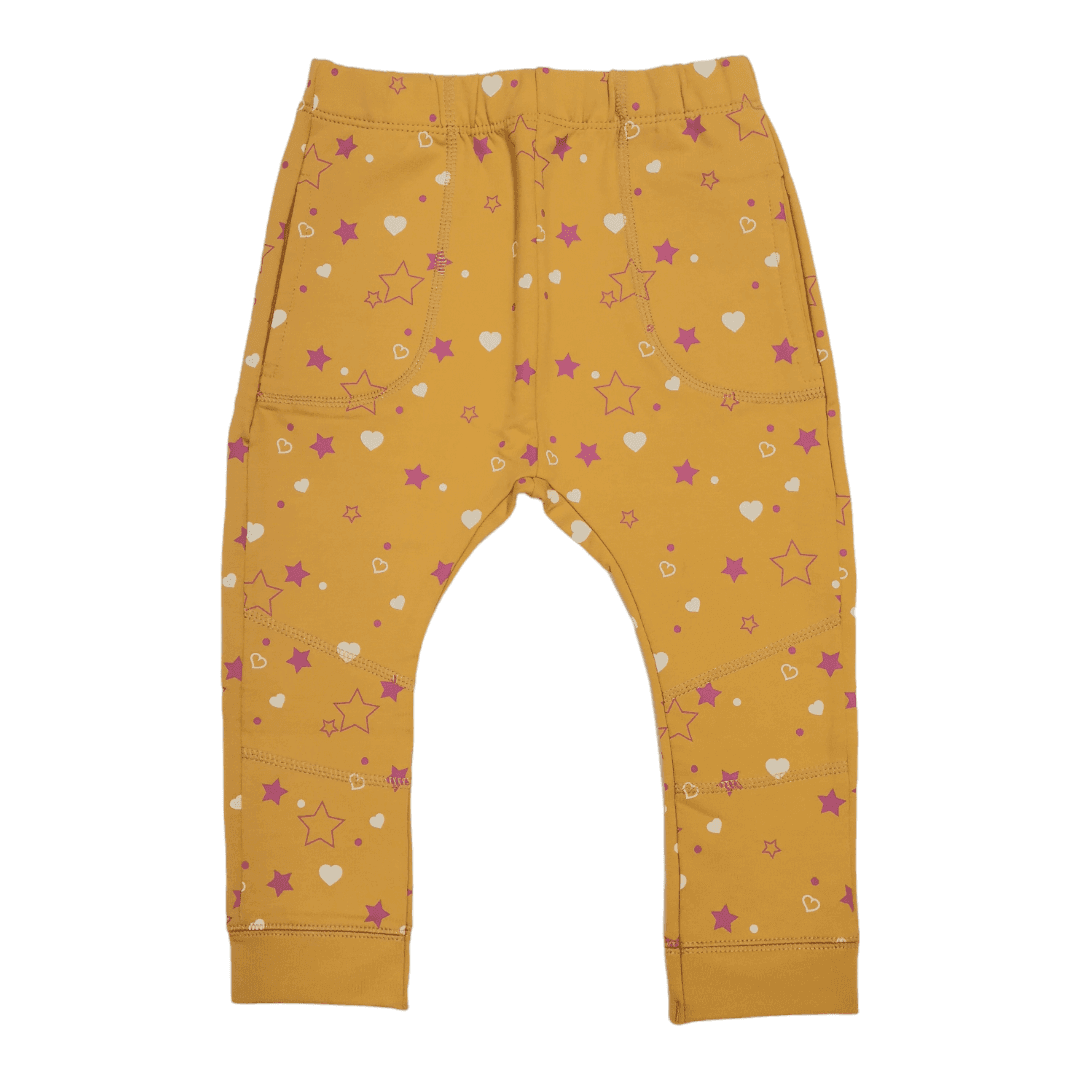 KIKO CLUB Helanke za bebe Zvezdice, Oker