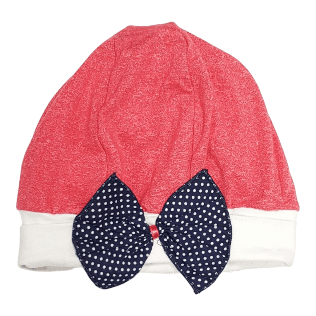 Kapa za bebe sa mašnom, Crvena