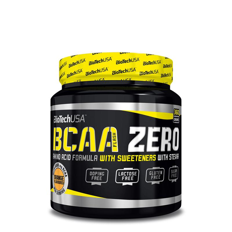BIOTECHUSA BCAA Zero Flash Amino kiseline u prahu sa ukusom narandže, 360g