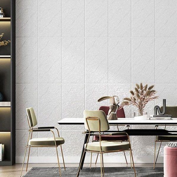 3D samolepljive nalepnice za zid Formwall, 5 komada, Bele